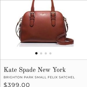 Kate Spade Brighton Park leather satchel